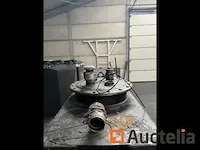 Tank enkele wand staal + opvangbak, 2400l capaciteit - afbeelding 5 van  6