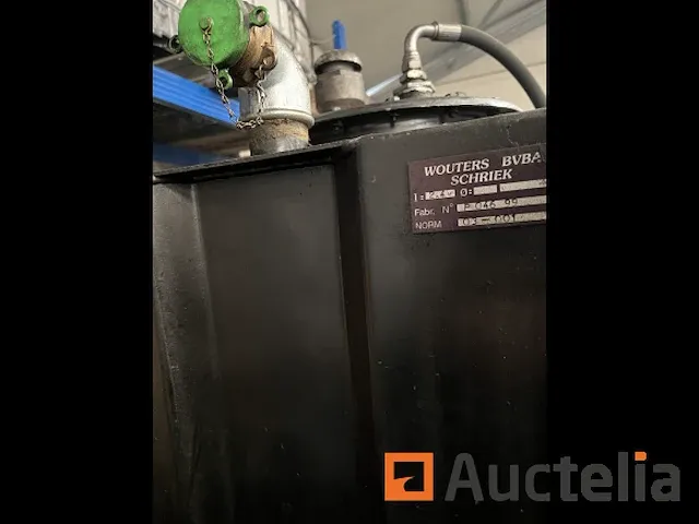 Tank enkele wand staal + opvangbak, 2400l capaciteit - afbeelding 3 van  4