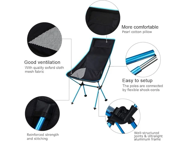 Taope opvouwbare campingstoel - afbeelding 3 van  4