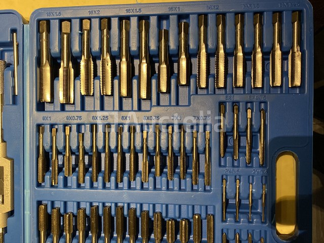 Tap en snij set 110-delig metrisch tungsten staal - afbeelding 7 van  9