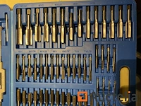 Tap en snij set 110-delig metrisch tungsten staal - afbeelding 2 van  9