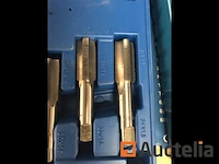 Tap en snij set 45-delig metrisch tungsten staal