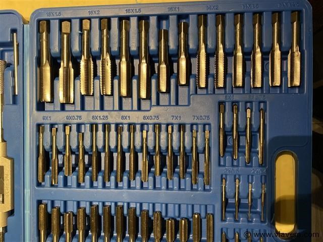 Tap en snijset 110-delig metrisch tungsten staal - afbeelding 3 van  4