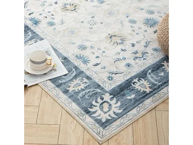 Tapijt blauw 90x150cm - afbeelding 1 van  1