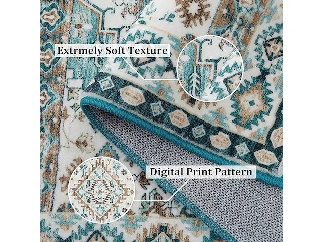 Tapijt boho syle 80x150cm - afbeelding 2 van  4