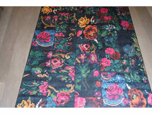 Tapijt met bloemen design (1x) - afbeelding 2 van  3