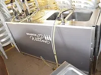 Taptoog met dubbele spoelbak en 2 tapkranen cornelius av-40h1/2 (1136) - afbeelding 4 van  11