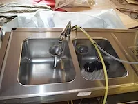 Taptoog met dubbele spoelbak en 2 tapkranen cornelius av-40h1/2 (1136) - afbeelding 10 van  11
