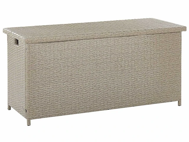 Taupe beige rotan tuindoos 126 x 46 cm - afbeelding 3 van  5