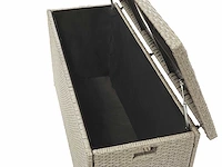 Taupe beige rotan tuindoos 126 x 46 cm - afbeelding 4 van  5