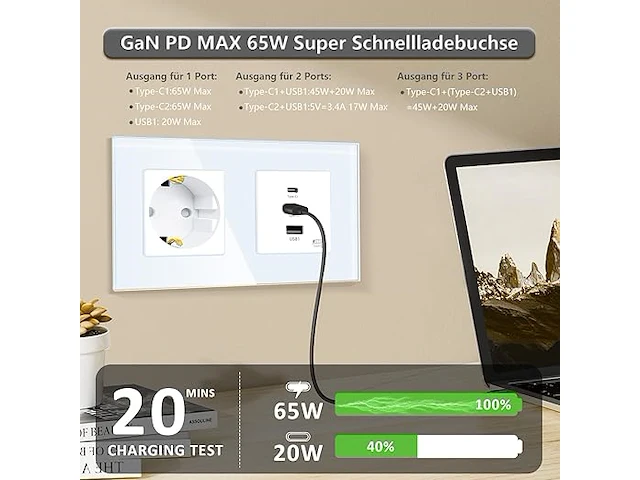 Tawoia schuko stopcontact - afbeelding 4 van  4