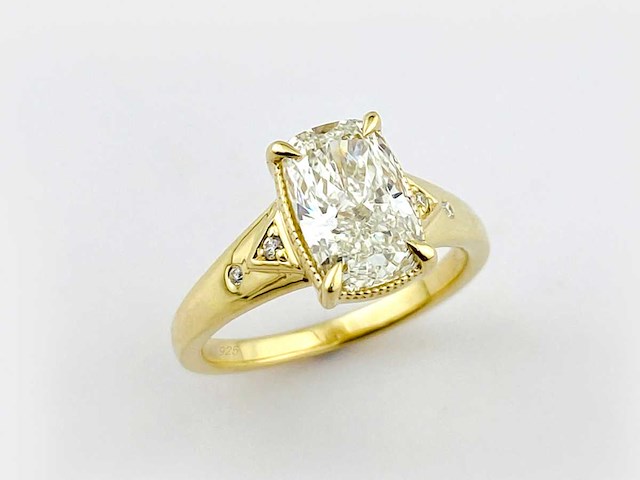 Taylor swift-geïnspireerde 2.08ct in het laboratorium gekweekte diamanten verlovingsring - afbeelding 1 van  9