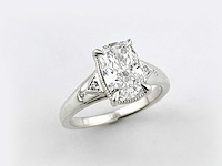 Taylor swift-geïnspireerde 2.10ct in het laboratorium gekweekte diamanten verlovingsring - afbeelding 7 van  9