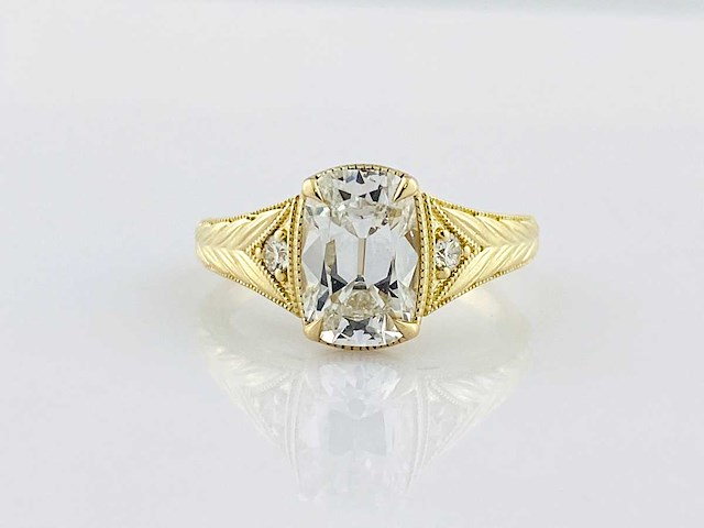 Taylor swift-geïnspireerde 2.14ct in het laboratorium gekweekte diamanten verlovingsring - afbeelding 5 van  11