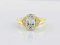 Taylor swift-geïnspireerde 2.14ct in het laboratorium gekweekte diamanten verlovingsring - afbeelding 5 van  11