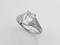 Taylor swift-geïnspireerde 2.14ct in het laboratorium gekweekte diamanten verlovingsring - afbeelding 2 van  11