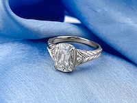 Taylor swift-geïnspireerde 2.14ct in het laboratorium gekweekte diamanten verlovingsring - afbeelding 10 van  11