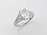 Taylor swift-geïnspireerde 2.14ct in het laboratorium gekweekte diamanten verlovingsring - afbeelding 11 van  11