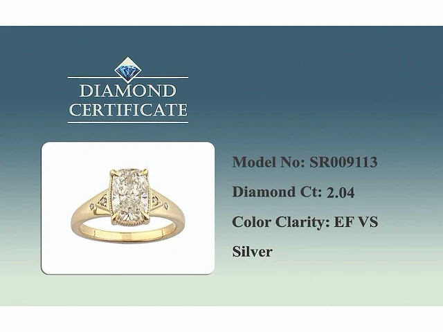 Taylor swift-inspired 2.04ct lab-grown diamond engagement ring - afbeelding 9 van  9