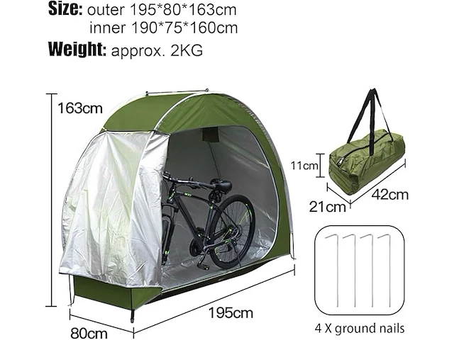 Tazzor fietstent - afbeelding 4 van  4