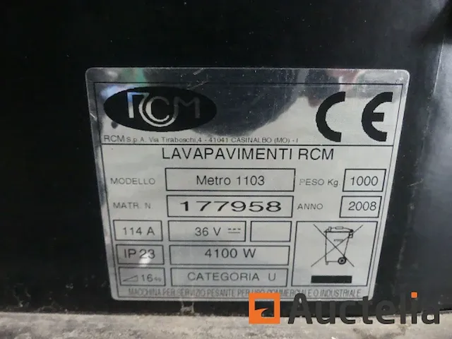 Tcm metro 1103 reinigingsmachine - afbeelding 8 van  14