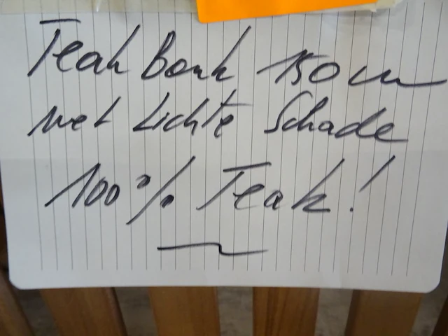 Teak bank - afbeelding 2 van  2
