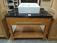 Teak-line badkamermeubel new saint tropez 90cm + waskom - afbeelding 1 van  5