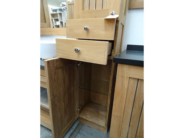 Teak-line kolomkast eclips 2 deuren + 2 lades links - afbeelding 4 van  5