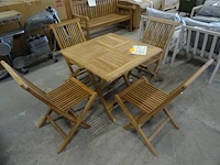 Teak tuinset - afbeelding 1 van  5