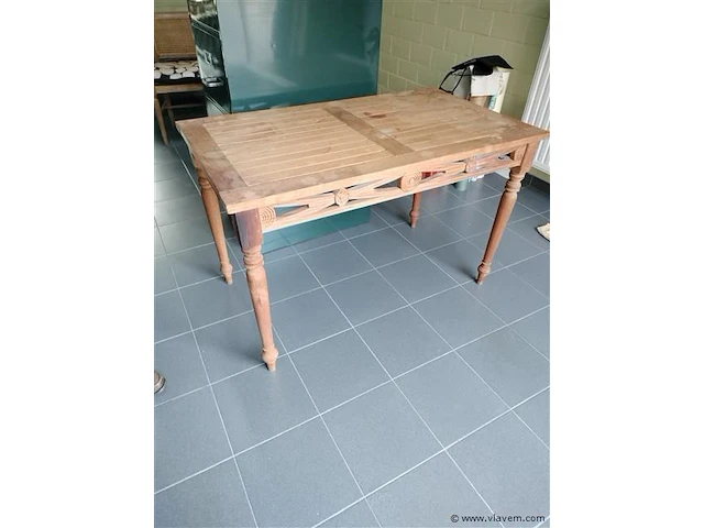 Teaken tafel - afbeelding 1 van  1