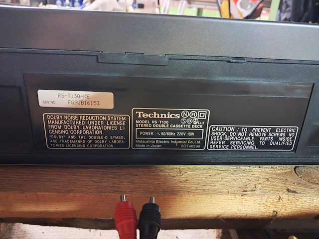 Technics dubbele cassettedek perfecte staat - afbeelding 4 van  4
