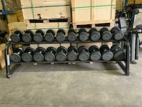 Technogym - dumbbells met pure rek - 14;16;18;20;22;24;26;28;30;32kg - power station - afbeelding 1 van  9