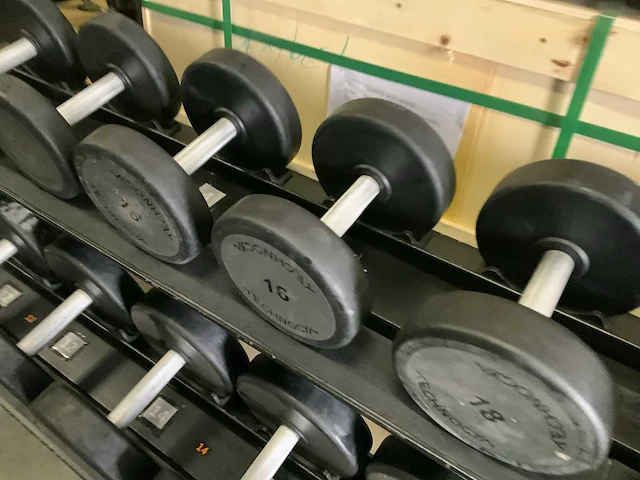 Technogym - dumbbells met pure rek - 14;16;18;20;22;24;26;28;30;32kg - power station - afbeelding 6 van  9