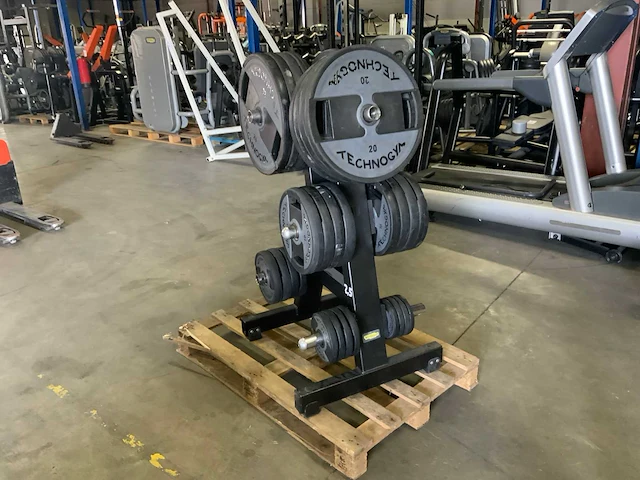 Technogym - schijven pu 50mm - met rek - power station - afbeelding 1 van  5