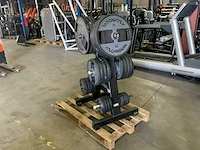 Technogym - schijven pu 50mm - met rek - power station - afbeelding 1 van  5