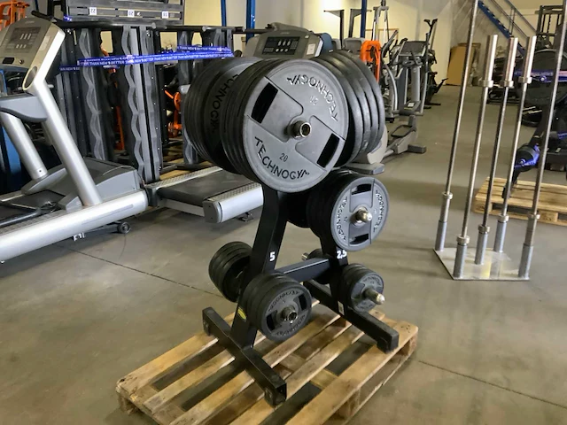 Technogym - schijven pu 50mm - met rek - power station - afbeelding 3 van  5