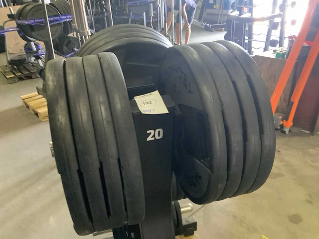 Technogym - schijven pu 50mm - met rek - power station - afbeelding 4 van  5