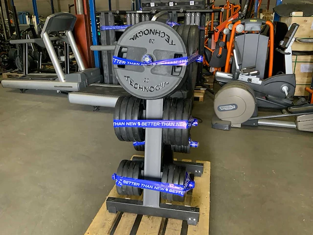 Technogym - schijven pu 50mm - met rek - power station - afbeelding 1 van  7