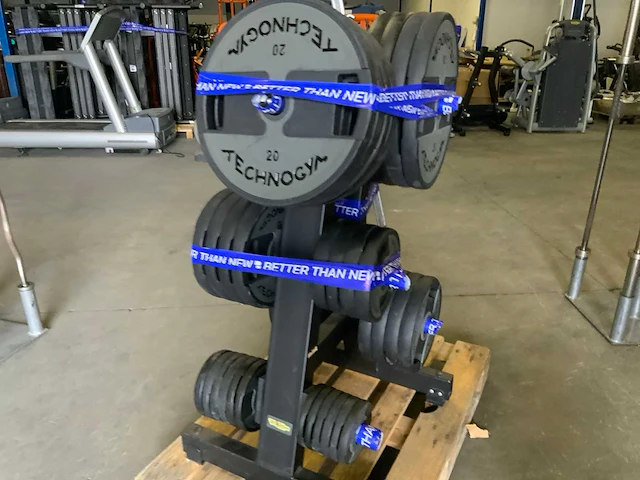 Technogym - schijven pu 50mm - met rek - power station - afbeelding 3 van  6