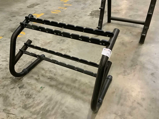 Technogym 6 pair element dumbbell rek krachtstation - afbeelding 1 van  3