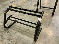 Technogym 6 pair element dumbbell rek krachtstation - afbeelding 1 van  3