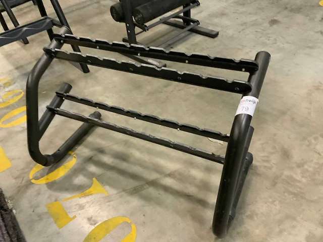 Technogym 6 pair element dumbbell rek krachtstation - afbeelding 1 van  3