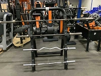 Technogym barbell rek incl 4 barbells krachtstation - afbeelding 1 van  4