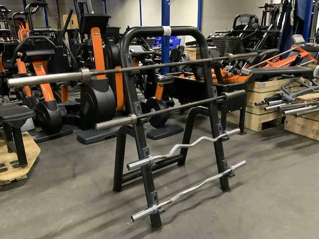 Technogym barbell rek incl 4 barbells krachtstation - afbeelding 2 van  4
