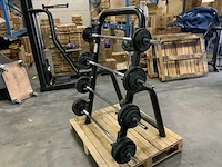Technogym barbell set straight 5x 5;10;15;20;25kg krachtstation - afbeelding 2 van  6
