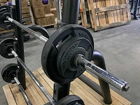 Technogym barbell set straight 5x 5;10;15;20;25kg krachtstation - afbeelding 4 van  6
