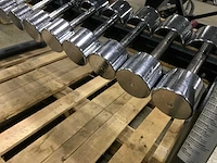 Technogym chrome dumbbells 1 t/m 10kg met rek krachtstation - afbeelding 4 van  7