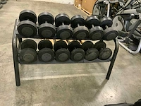 Technogym dumbbell set 2 oplopend 26kg t/m 36kg krachtstation - afbeelding 6 van  6