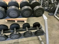 Technogym dumbbells 10;14;16;28;34;36kg krachtstation - afbeelding 5 van  6