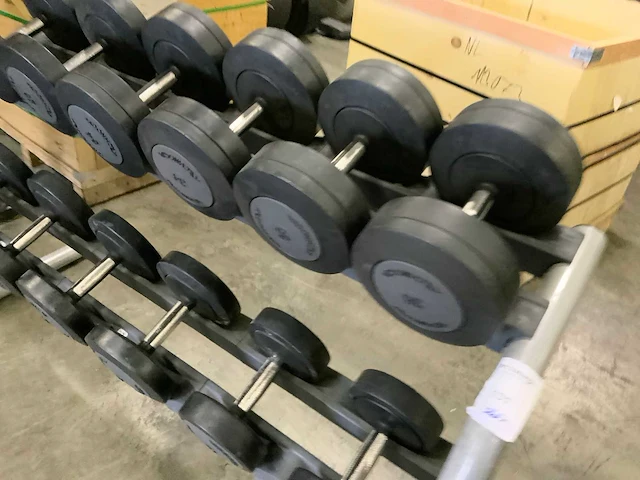 Technogym dumbbells 10;14;16;28;34;36kg krachtstation - afbeelding 6 van  6